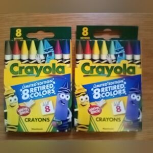 2 8ct Boxes Crayola Crayons 8ct Limited Edition Retired Colors